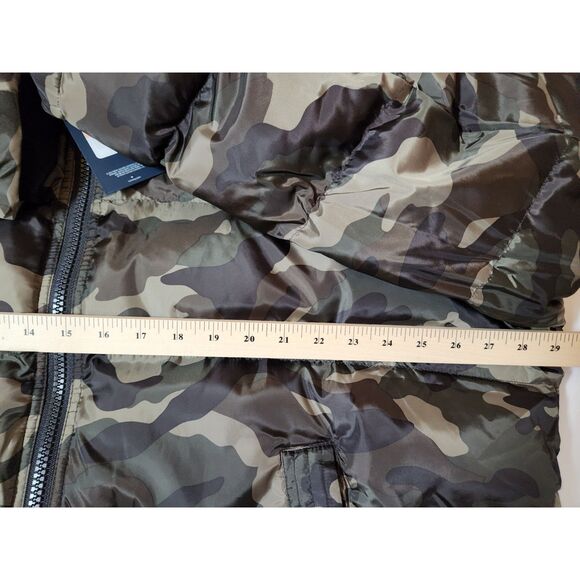 Tommy Hilfiger Men’s 2XL Jacket | Camo Hooded Puffer | New With Tags - Picture 3 of 10